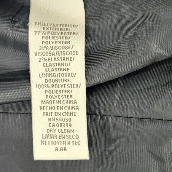 Vintage Ann Klein Blazer Suit Jacket Womens Size 8 Gray Single Breasted - Picture 9 of 9